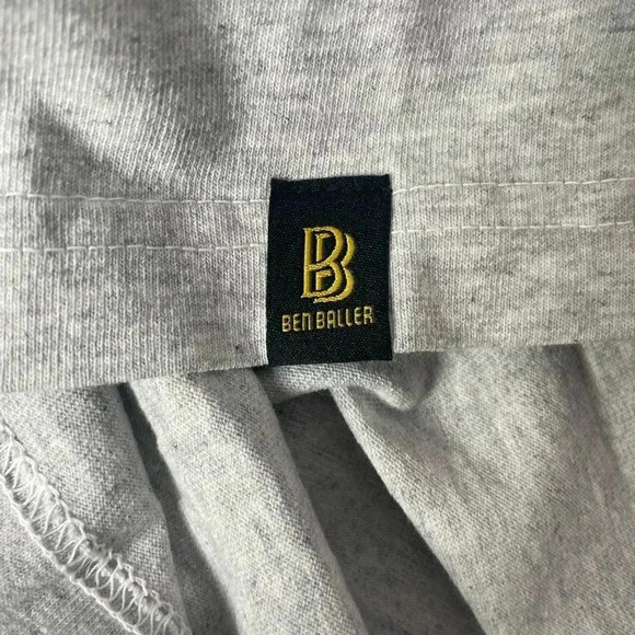 NWOT Ben Baller Always Moving Forward Gray & White Crew Neck Short Sleeve Mens S - Picture 6 of 7